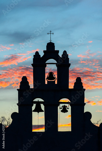 Sunset at Mission SanJuan Capistrano