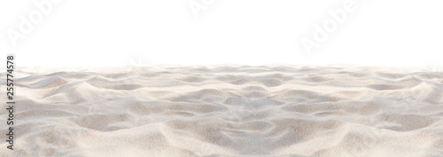 Obraz na plátně Sand beach texture isolated on white background