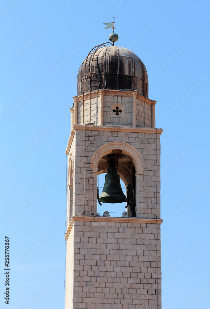 Fototapeta premium ドブロブニク旧市街の鐘塔