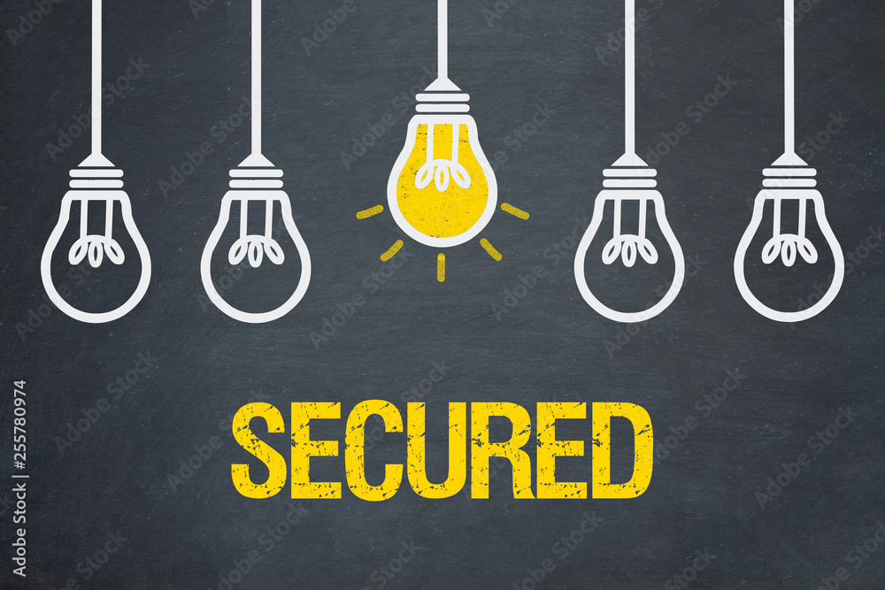 Secured ilustração do Stock | Adobe Stock
