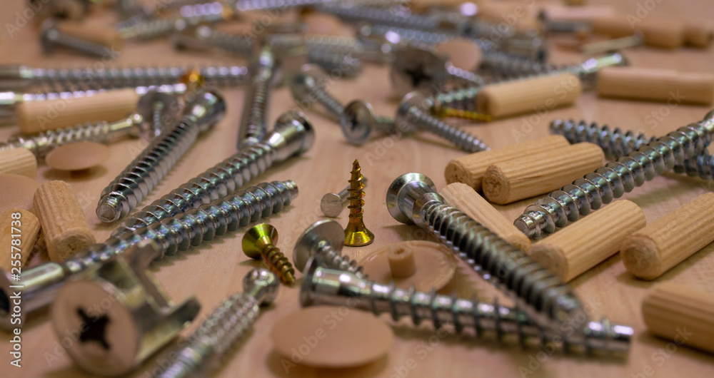 Furniture panels made of laminated chipboard and accessories for the assembly of interior items Furniture panels made of laminated chipboard and accessories for the assembly of interior items