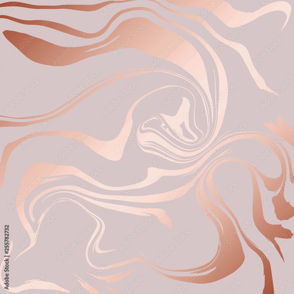 Fototapeta Rose marble. Rose gold. Luxurious vector texture with a marble pattern and a metallic effect