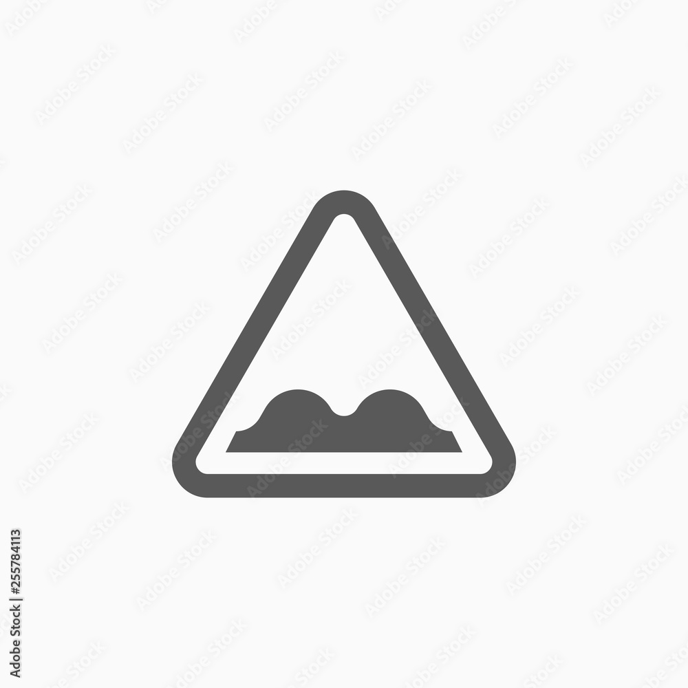 uneven road icon, bumpy road vector uneven road icon, bumpy road vector