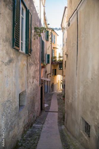 Picturesque alley in the medieval village © Mario