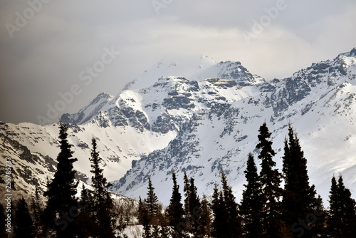 Snowy Alaska mountains