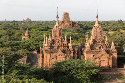 Detail of ancient temples in Bagan, Myanmar (Burma)