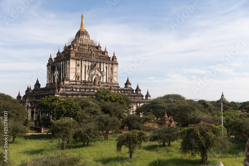 Detail of ancient temples in Bagan  Myanmar  Burma 