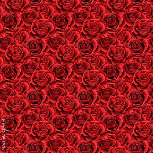 Rose flower Seamless pattern background texture. suitable for printing textile