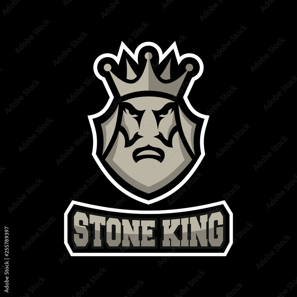 Fototapeta premium Stone king logo