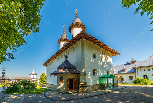 Varatec orthodox monastery, Agapia town, Moldavia, Romania photo