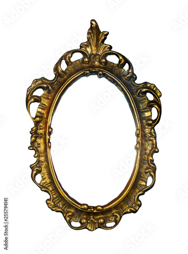 Golden vintage frame for painting or mirror