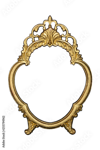 Golden vintage frame for painting or mirror