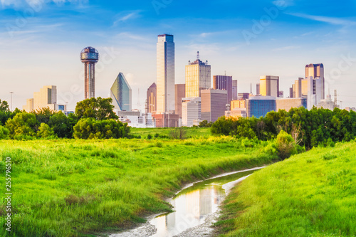 View of Downtown Dallas, located in Dallas, Texas, USA. photo