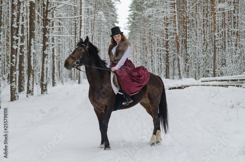 winter horse ride
