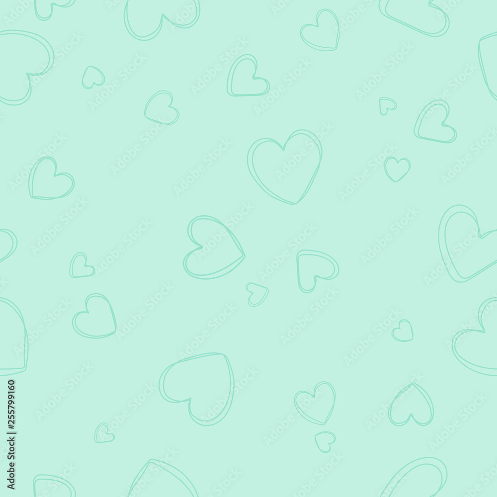 Premium Vector  Seamless pattern with cute colorful hearts