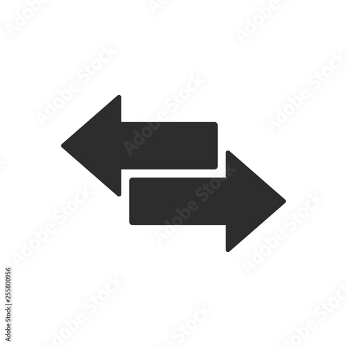 Transfer icon illustration. Isolated.