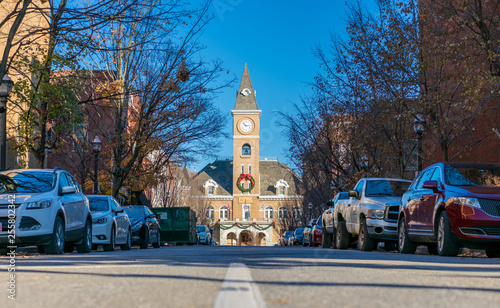 Fototapeta Naklejka Na Ścianę i Meble -  Fayetteville Arkansas Downtown Washington County Court House NWA