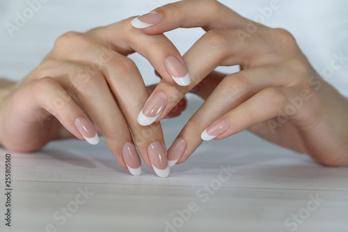 Beautiful Female Hands. Beautiful hand with perfect nails