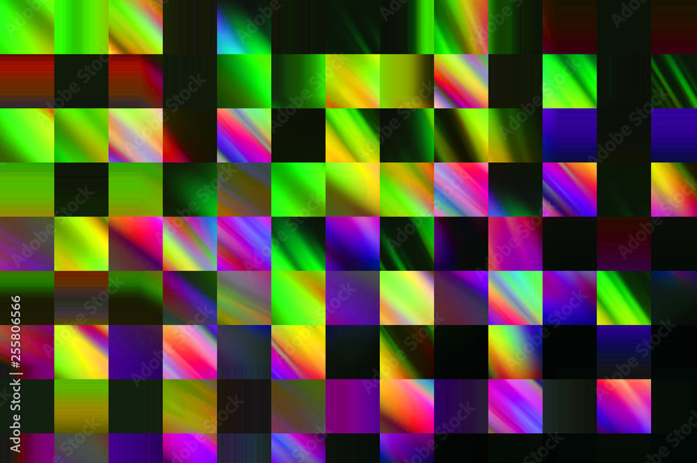 Colorful rainbow polygon background mosaic