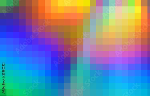 Colorful rainbow polygon background mosaic photo