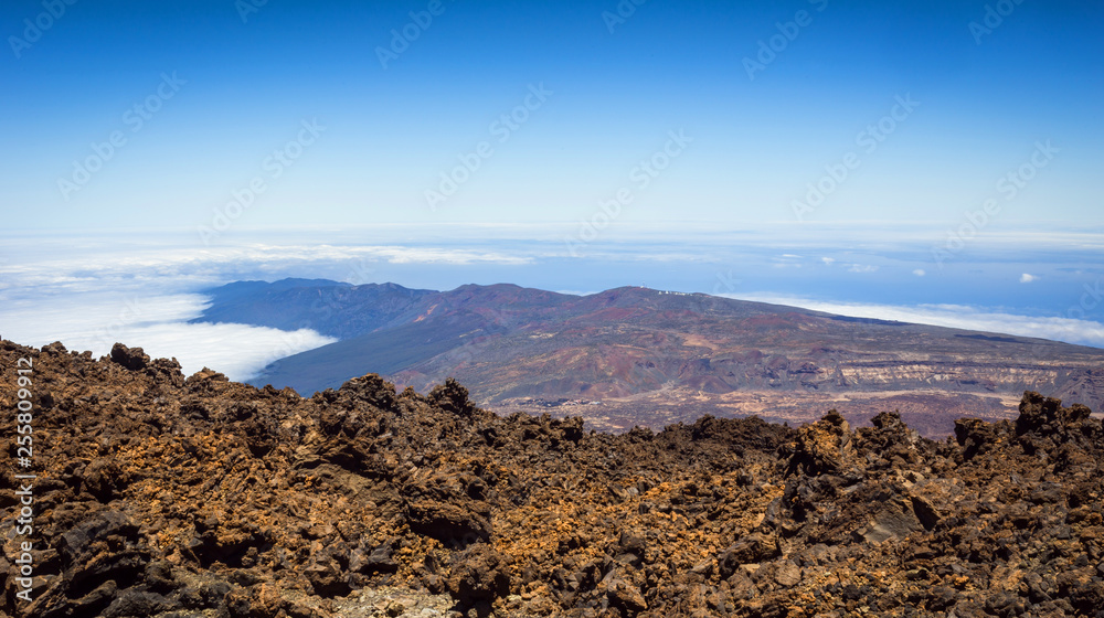 Beautiful landscape of  Teide national park, Tenerife, Canary island, Spain