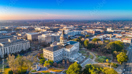 Downtown Columbia South Carolina Skyline SC Aerial photo