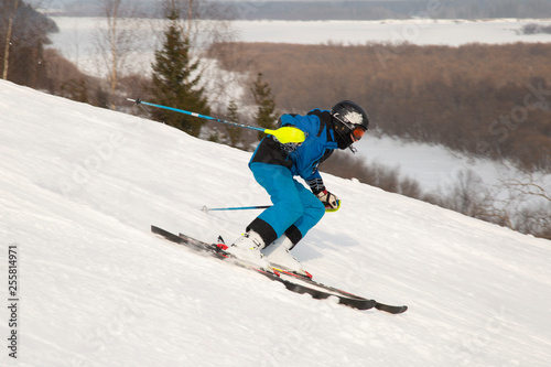 skier on a slope