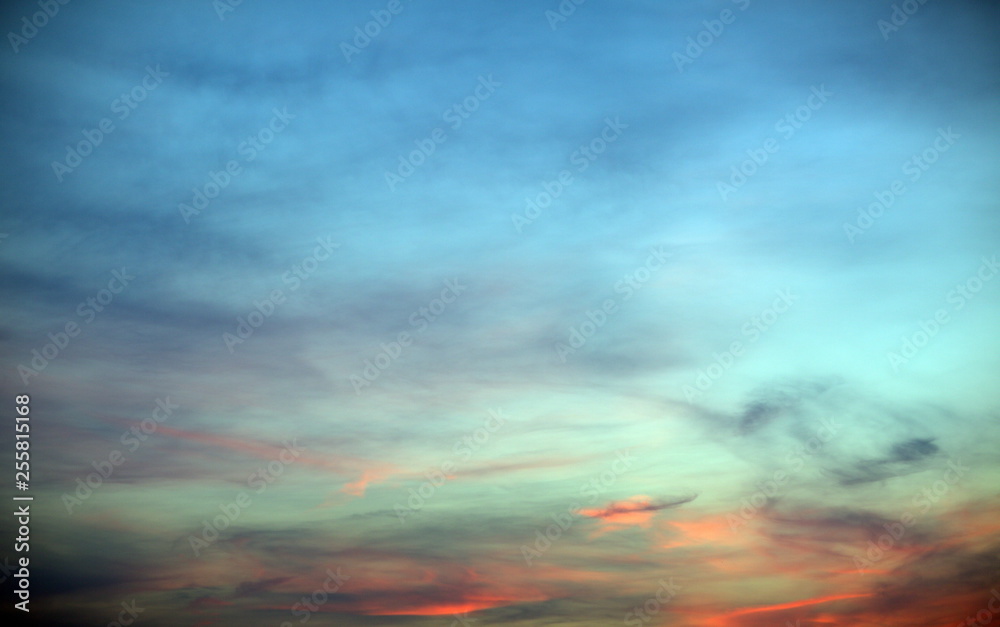 Obraz premium dramatic sky with clouds