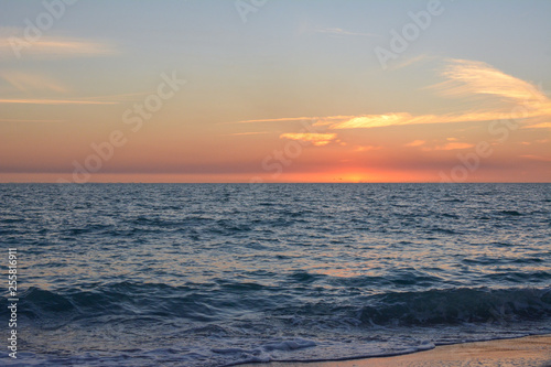 Sunset over the Gulf of Mexico from Manasota Key, Florida photo