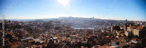 porto panorama view from top of Clérigos Tower