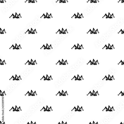 Clown hat bells pattern seamless vector repeat geometric for any web design