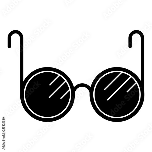 Blind glasses icon. Simple illustration of blind glasses vector icon for web design isolated on white background