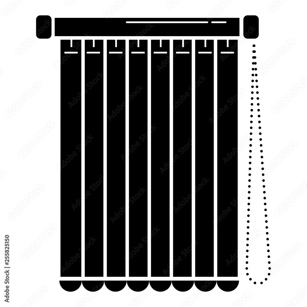 Textile louvers icon. Simple illustration of textile louvers vector ...