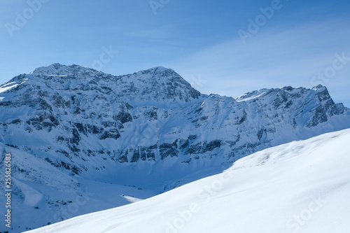 Back Country skiing in Graubuenden, Switzerland