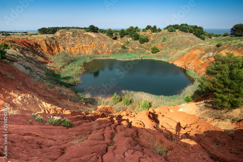 Quadro su tela Otranto’s bauxite quarry in Salento - Puglia