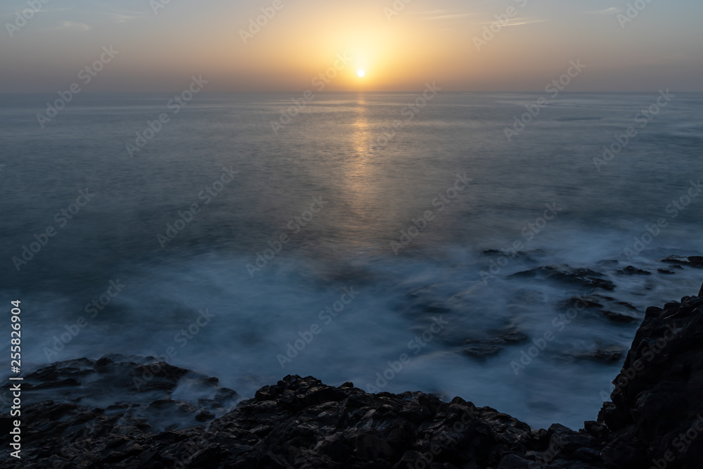 Fototapeta premium sunset over the atlantic ocean