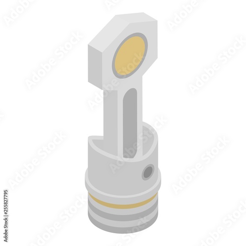 Motor piston icon. Isometric of motor piston vector icon for web design isolated on white background