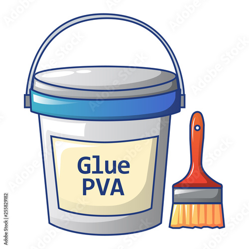 Glue pva icon. Cartoon of glue pva vector icon for web design isolated on white background photo