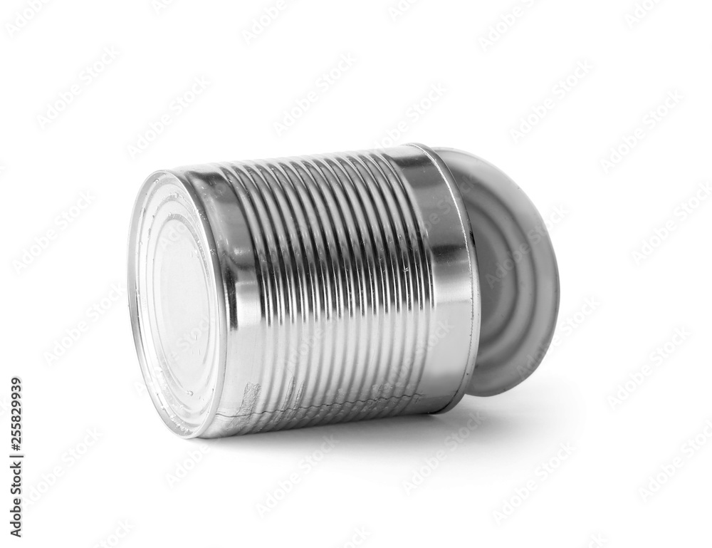 Open iron tin can on insulation Open iron tin can on insulation