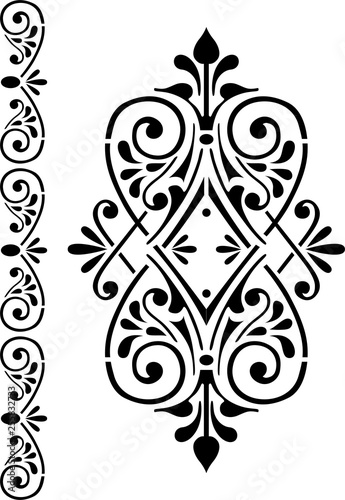 Ornament stencil art