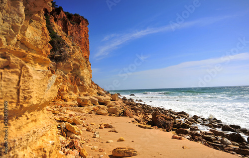Cliffs and Atlantic coastline, Algarve
