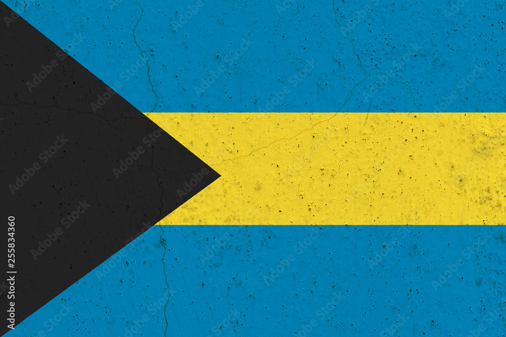 bahamas flag on concrete wall bahamas flag on concrete wall