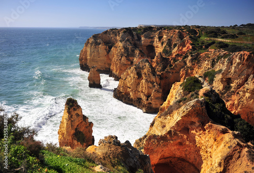 Beautiful cliffs in Algarve province