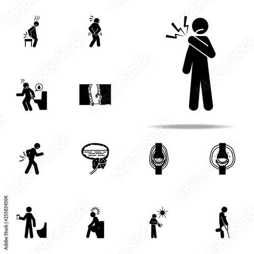 ache, arthritis icon. Pain People icons universal set for web and mobile