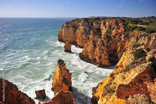 Amazing seascape with cliffs and coastline
