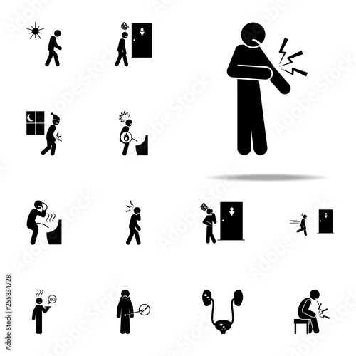 elbow, pain icon. Pain People icons universal set for web and mobile