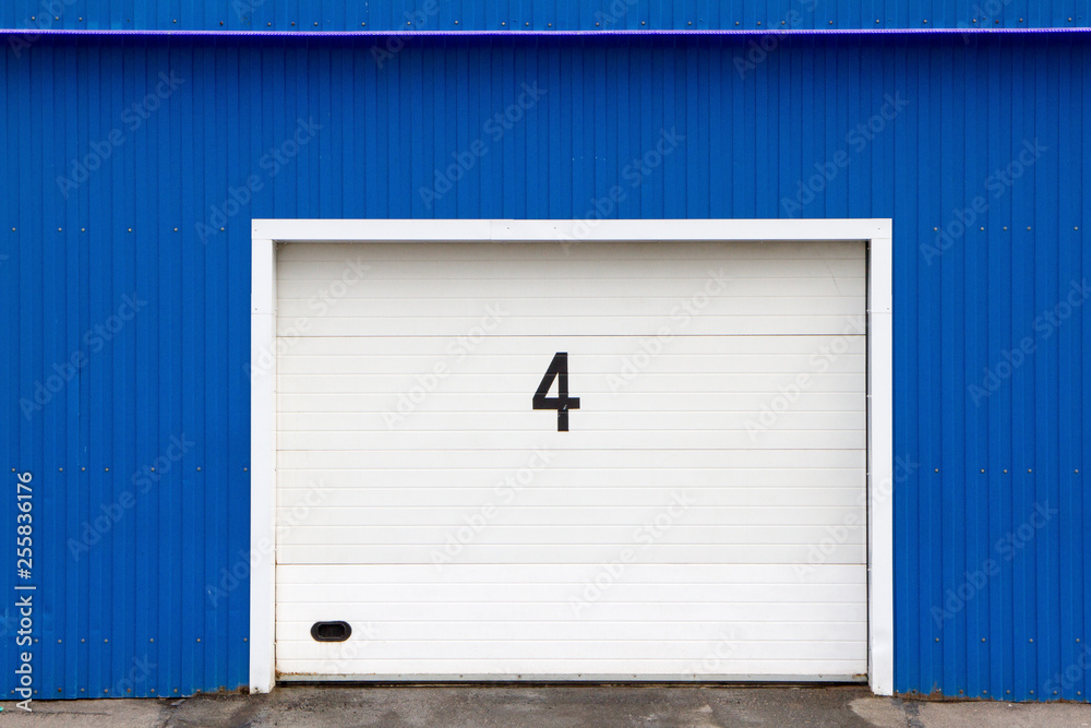 The wall of the building for automotive repair The wall of the building for automotive repair