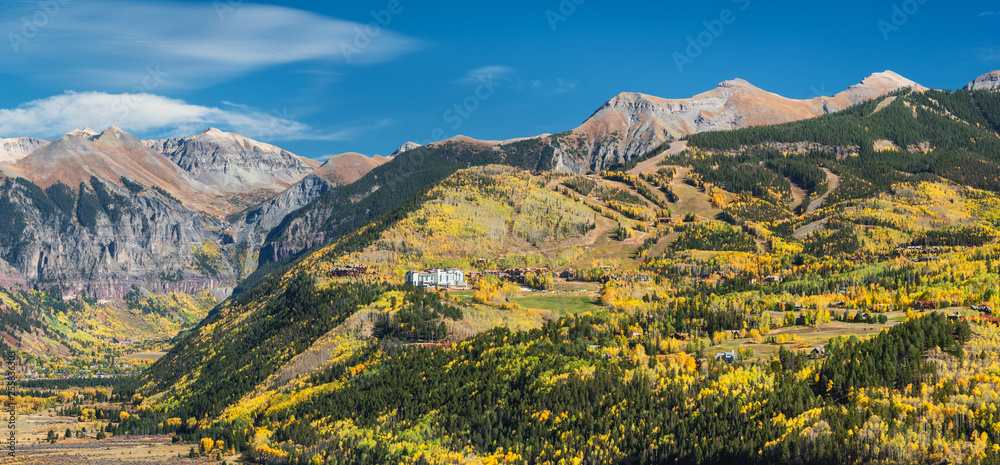 Autumn scenery on Last Dollar Road near Telluride Colorado - Mountain Village
