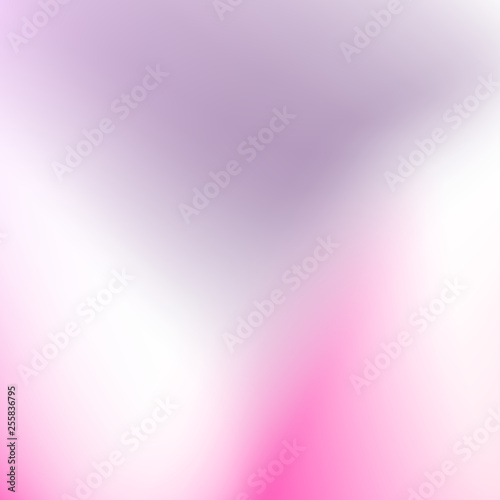 Delicate colored blurred background. Purple, pink, white gradient. Soft tones design. Abstract pattern, vector template for creative artworks. Dreamy, airy, magic, gentle image. EPS10 illustration