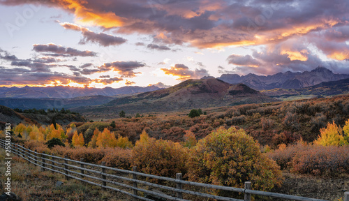 Autumn Sunrise - Dallas Divide near Ridgway Colorado photo